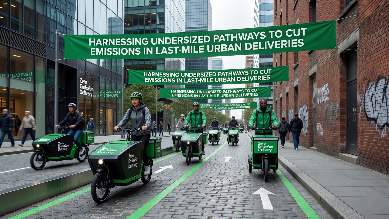 Harnessing Undersized Pathways to Cut Emissions in Last-Mile Urban Deliveries